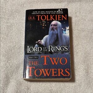 The Lord of the Rings: The Two Towers by - Black and Orange Cover